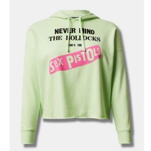 Torrid Sex Pistols Cozy Fleece Crop Hoodie - Women’s size 1X